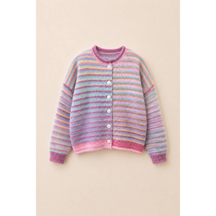 Judy Multi color button up cardigan