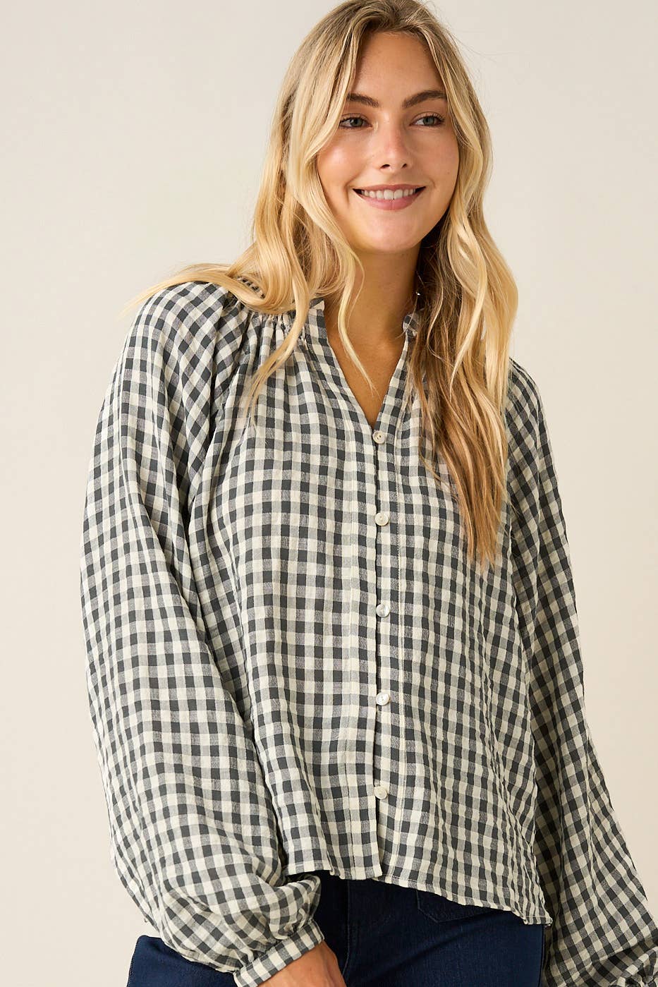 Bentley Gingham Blouse