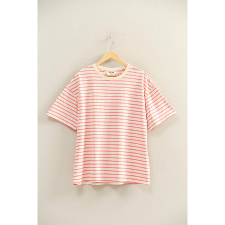 Jennie Oversized stripe basic tee