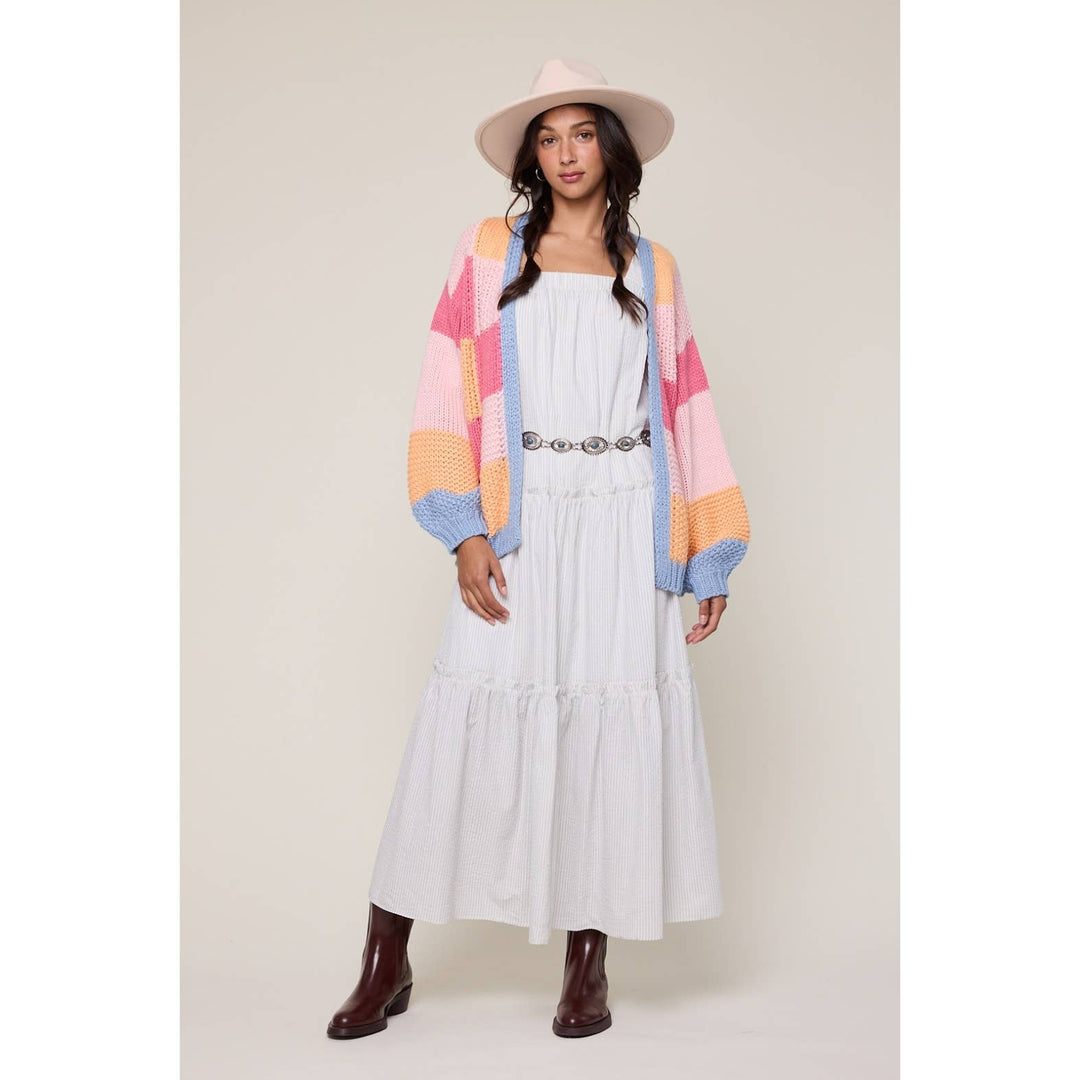 Colorblock quinn cardi