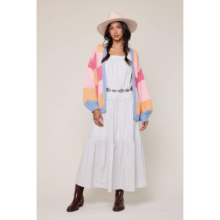 Colorblock quinn cardi