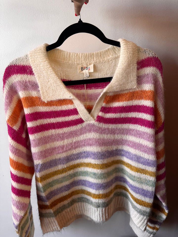 Totally pinkish collared sweater