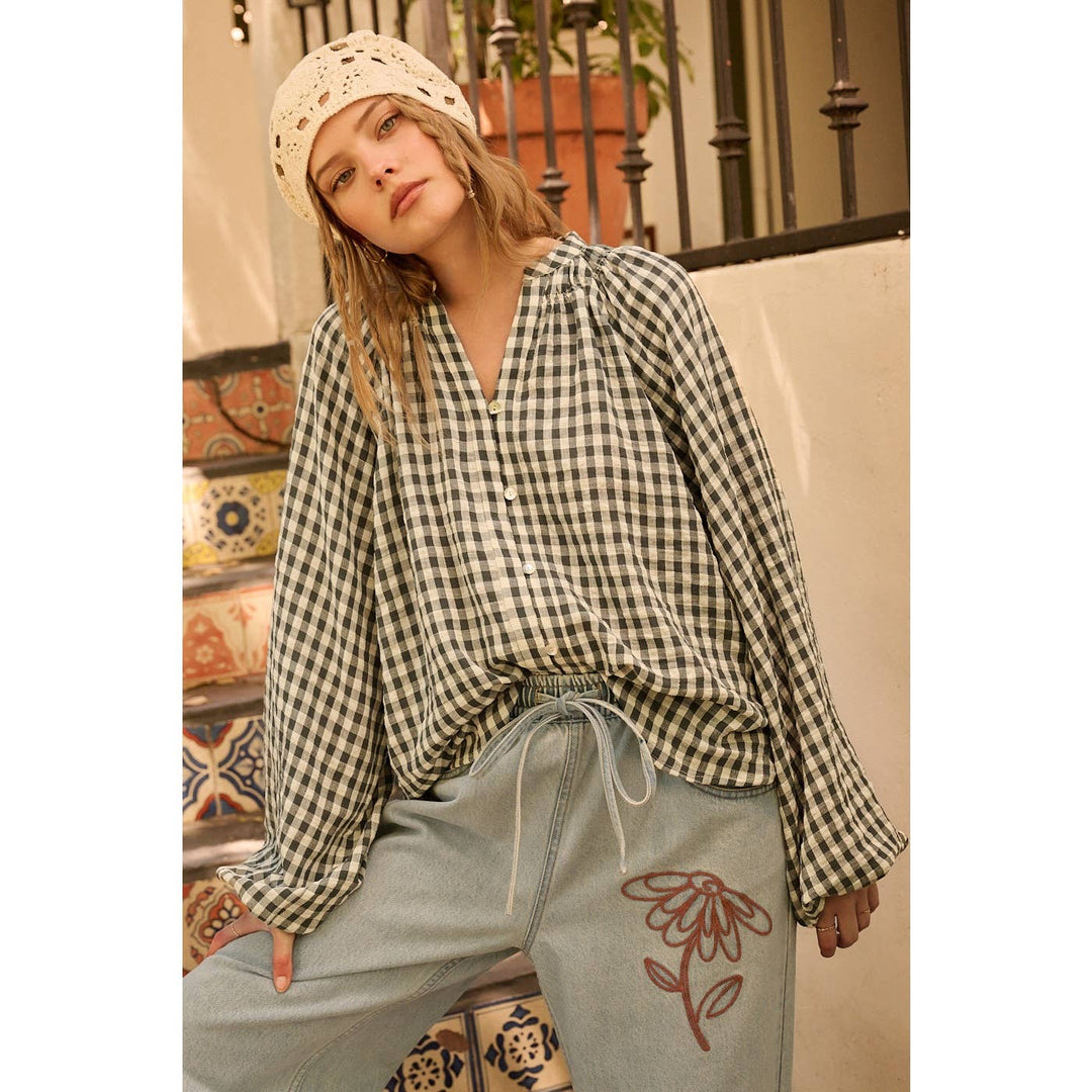 Bentley Gingham Blouse