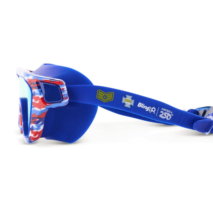 COMMANDER IN CAMO, AMERICA 250, KIDS SWIM GOGGLES