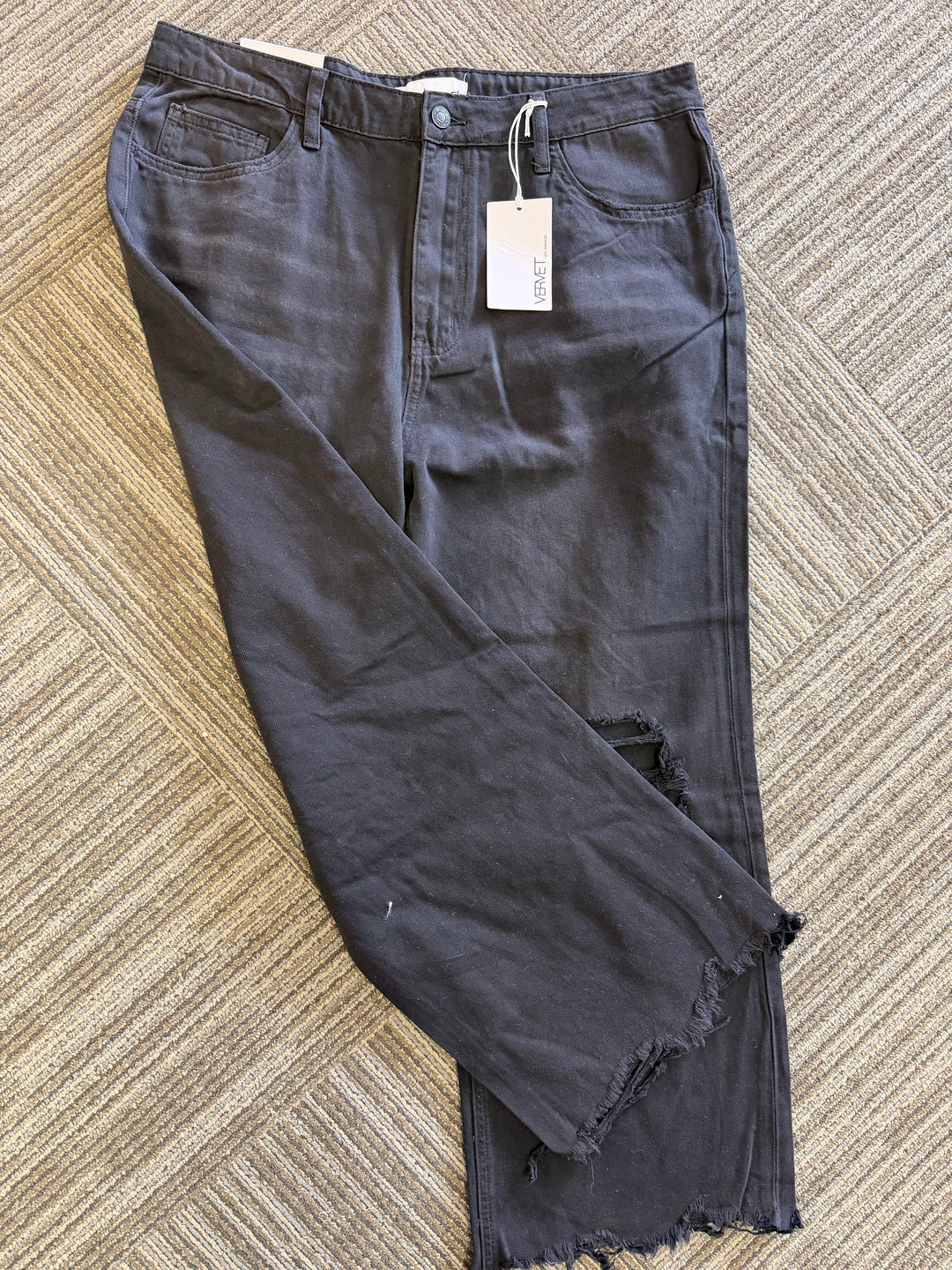 Vervet Black denim flare