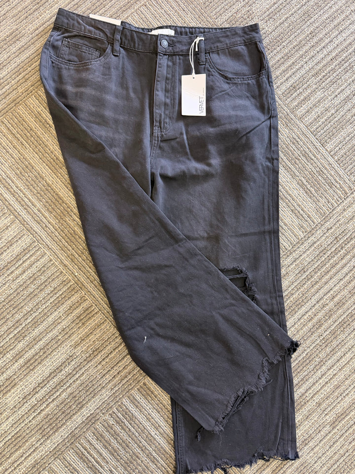 Vervet Black denim flare