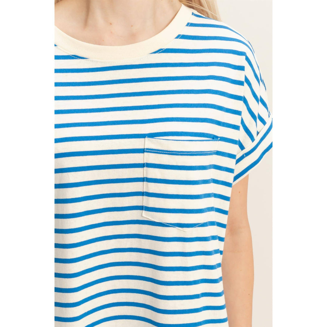 Belly Striped T-Shirt Mini Dress