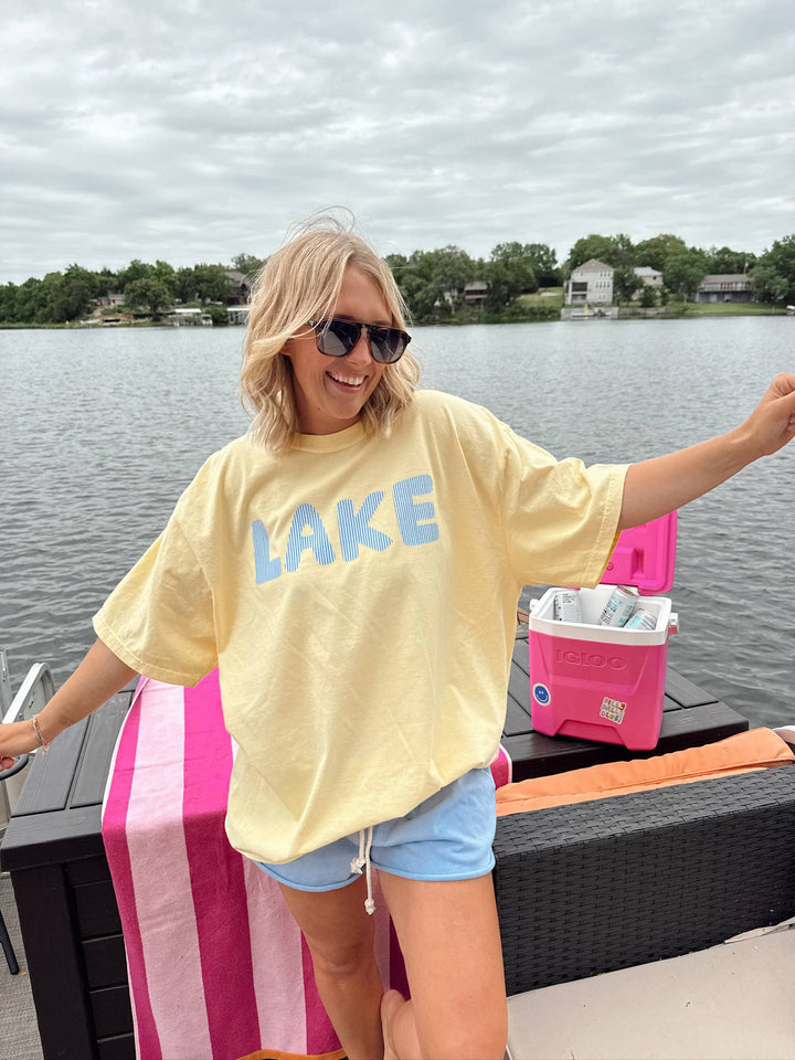Striped Lake Tee