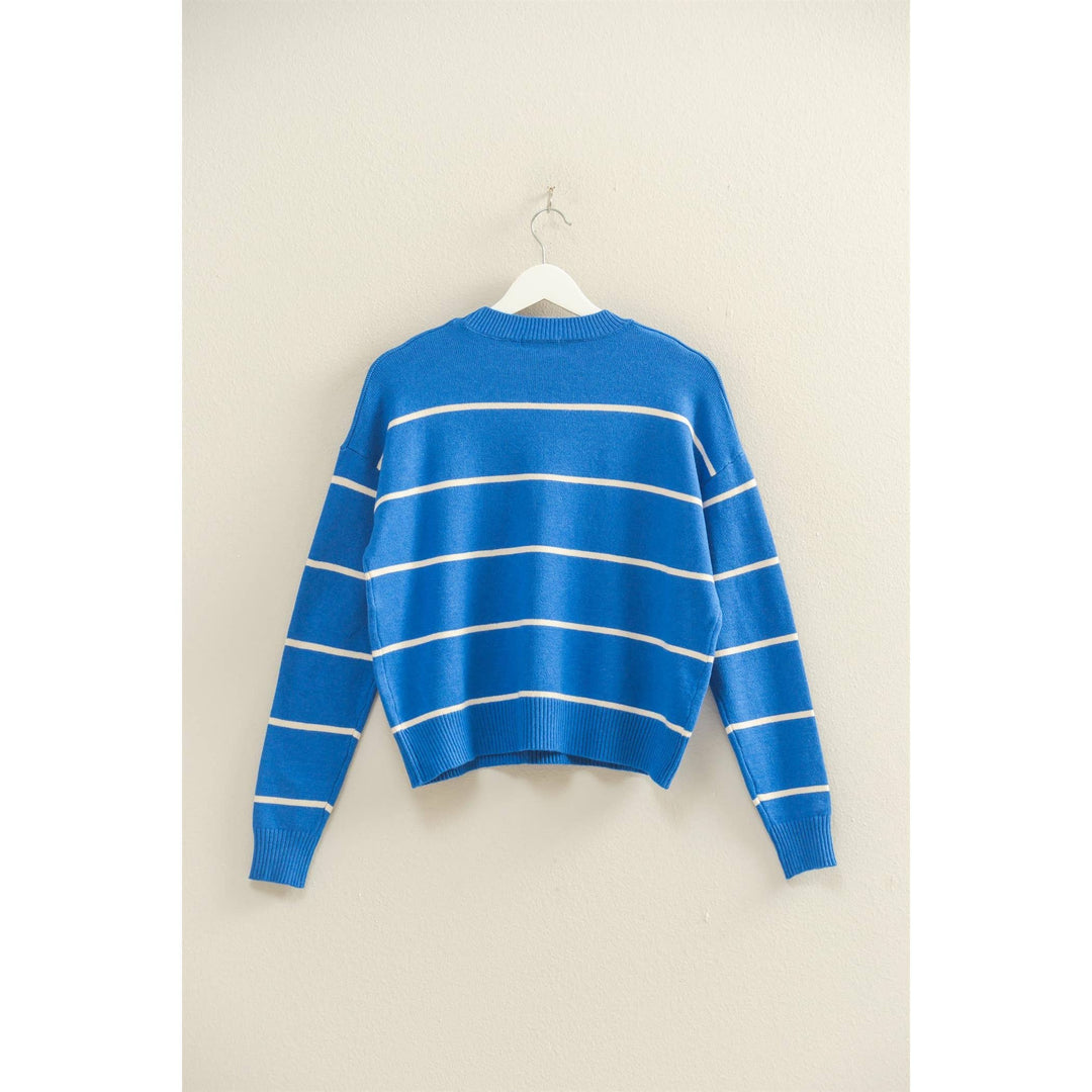Blue Diddy stripe sweater