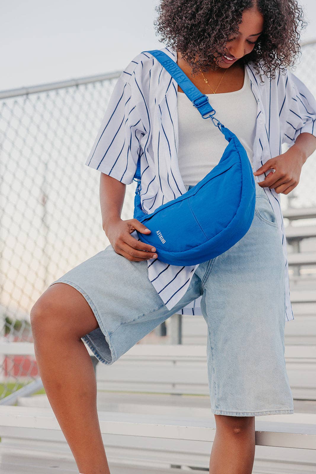Cobalt Crescent Bag