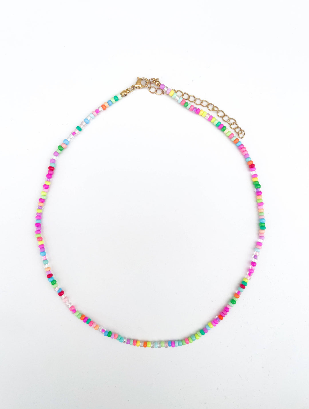 Bella Rainbow Gemstone Bead Necklace