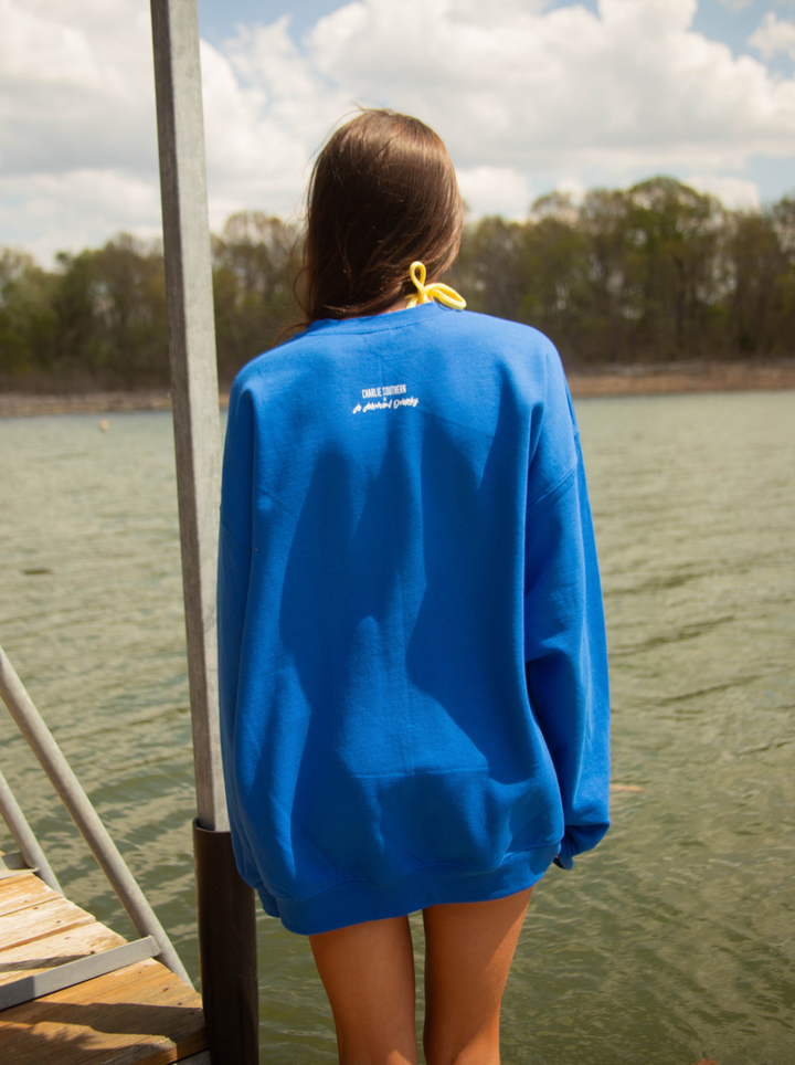 TAKE ME TO THE LAKE SWEATSHIRT X JO JOHNSON OVERBY: L