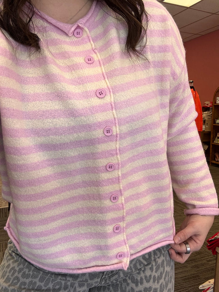 Tori Sweater : Lavender Pink