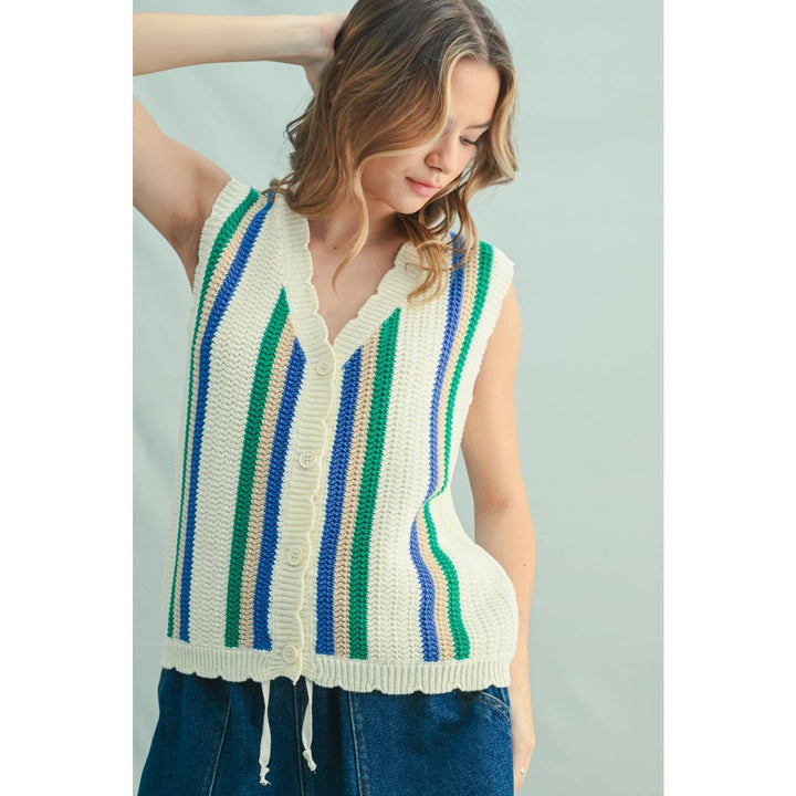 Malibu Striped Vest