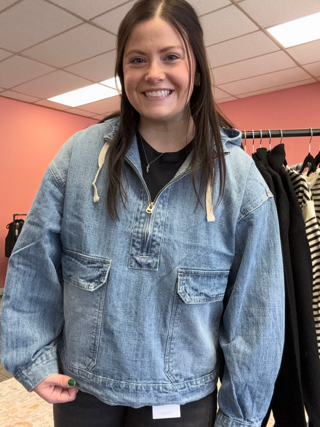 Myra Denim Jacket: Med Wash