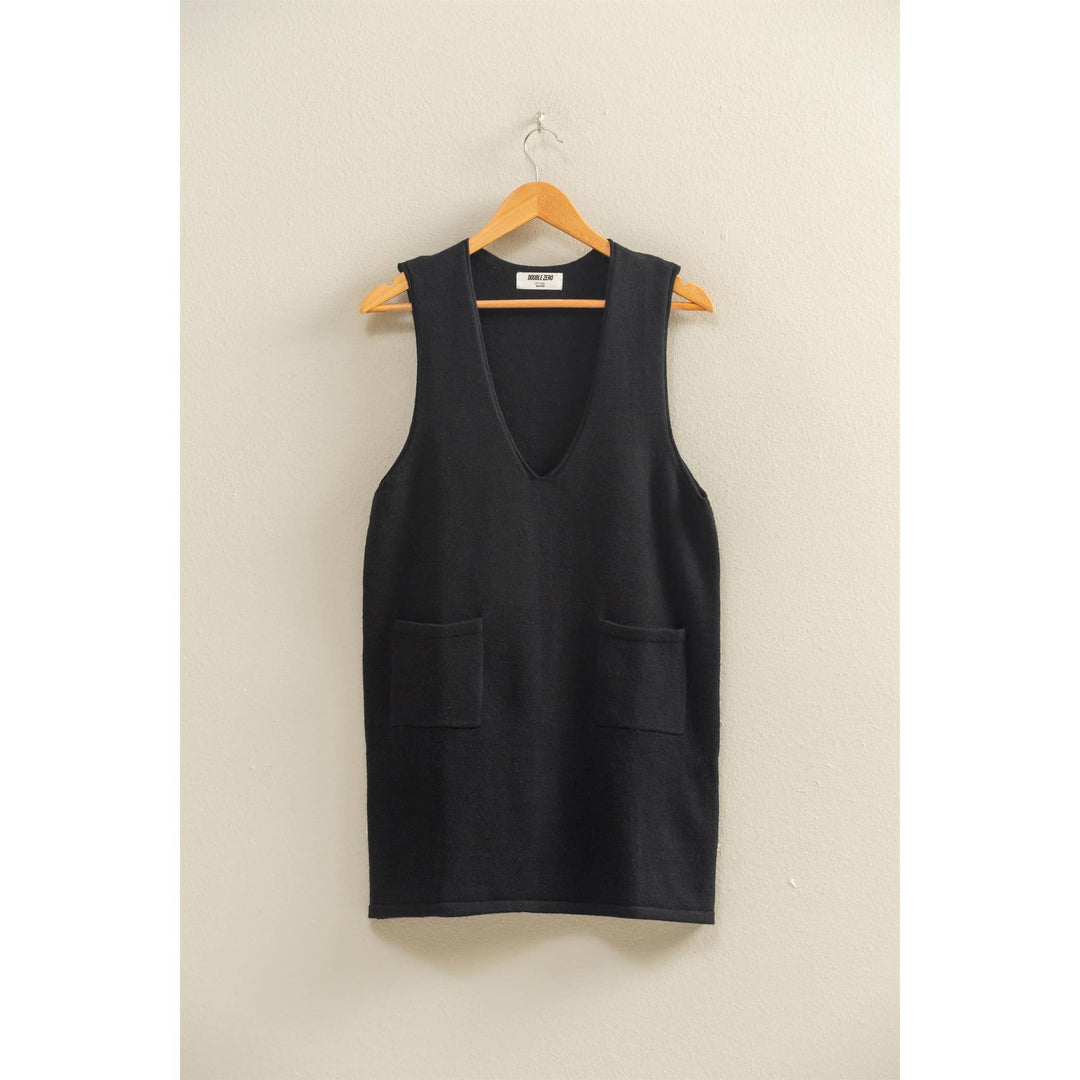 Onyx sleeveless Knit Mini Dress