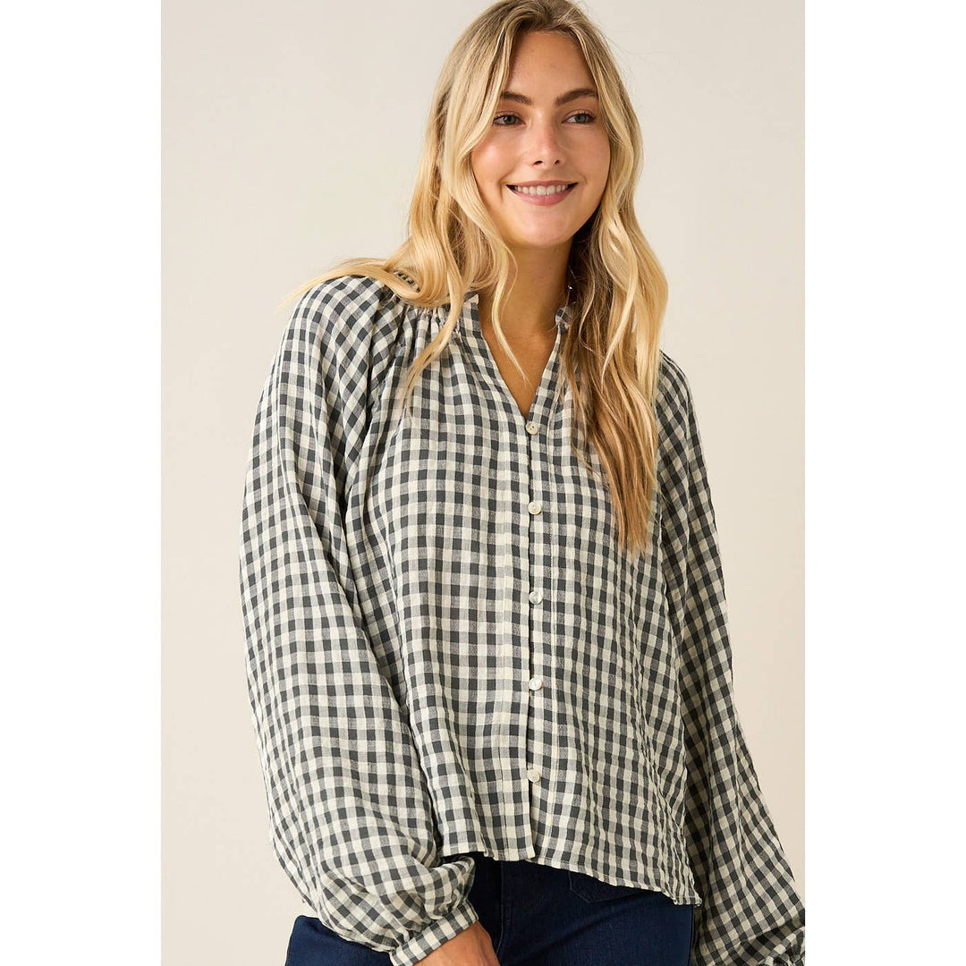 Bentley Gingham Blouse