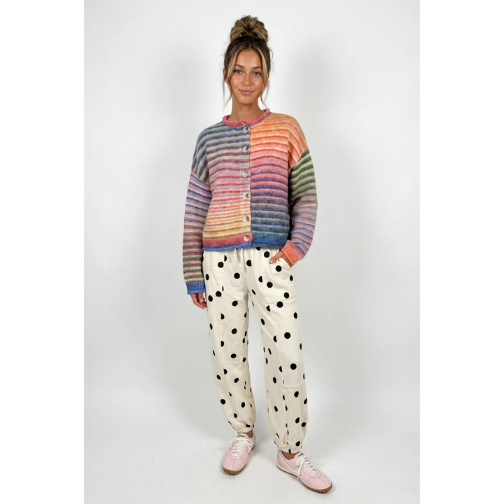 Judy Multi color button up cardigan