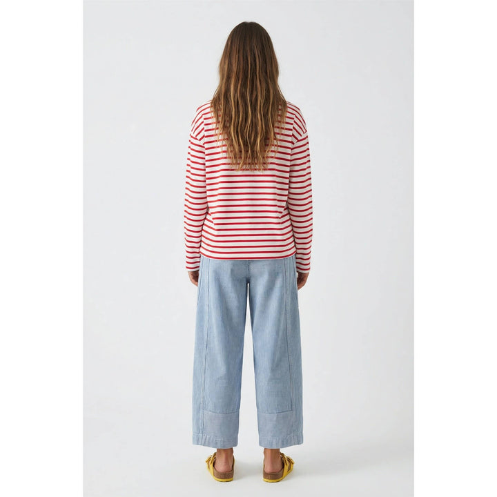 Denim Stripe drawstring pants