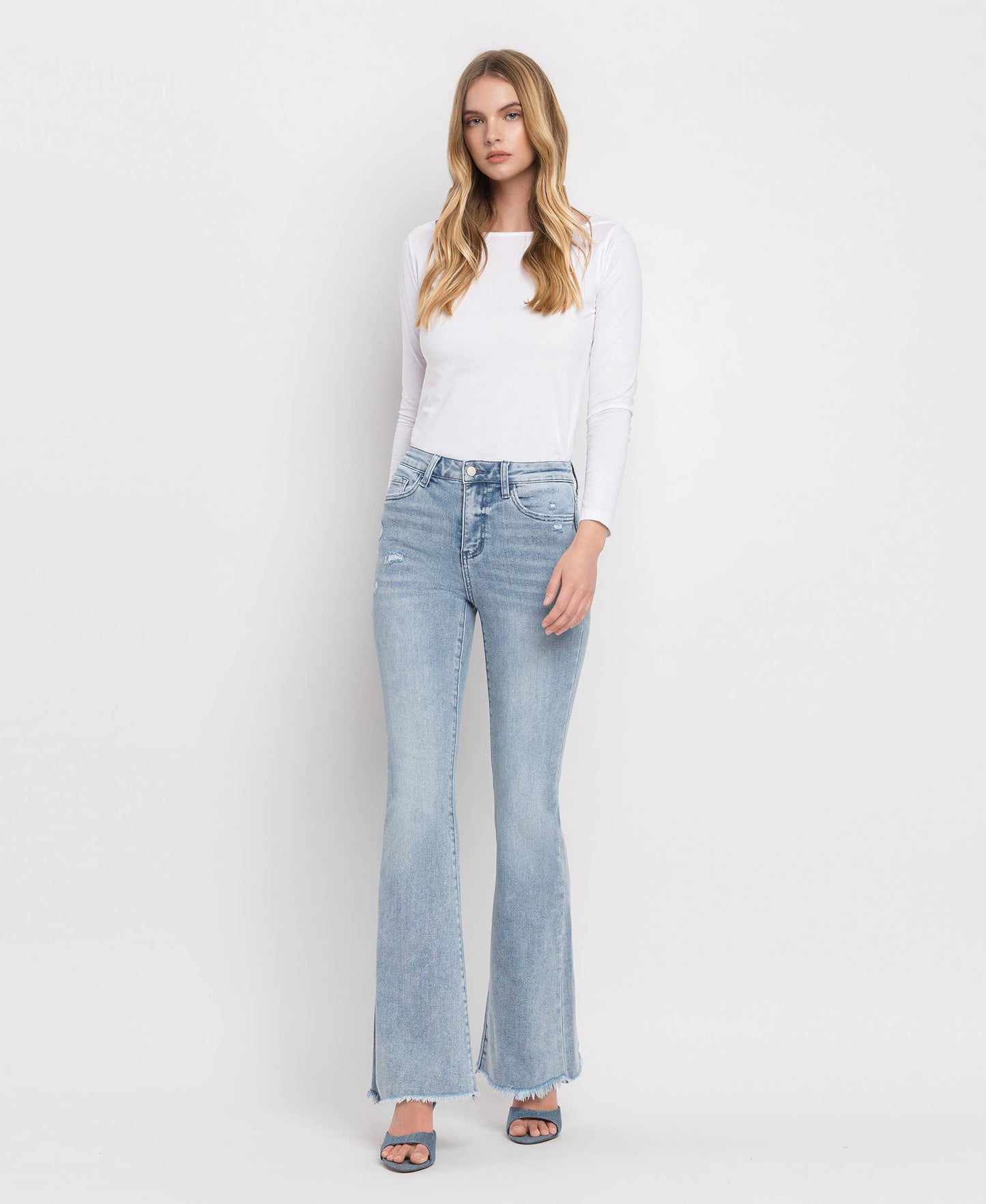 CLAIRE HIGH RISE CLASSIC FLARE JEANS