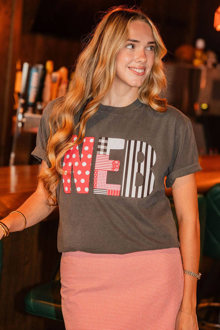 NEB Pattern Tee|Nebraska Pattern
