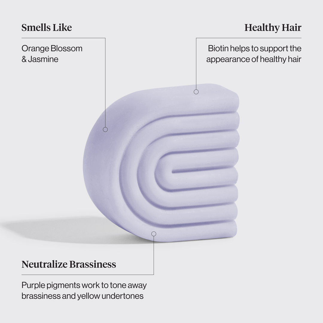 Purple Toning Shampoo & Conditioner Bar Combo for Color-Treated & Grey Hair