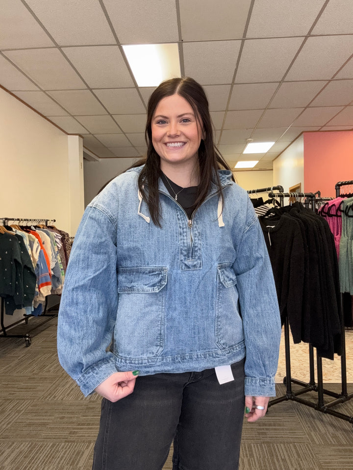 Myra Denim Jacket: Med Wash