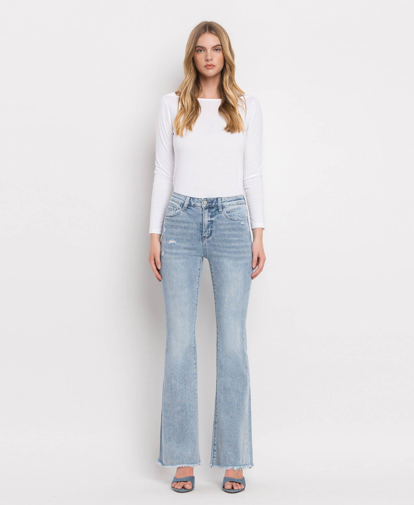 CLAIRE HIGH RISE CLASSIC FLARE JEANS