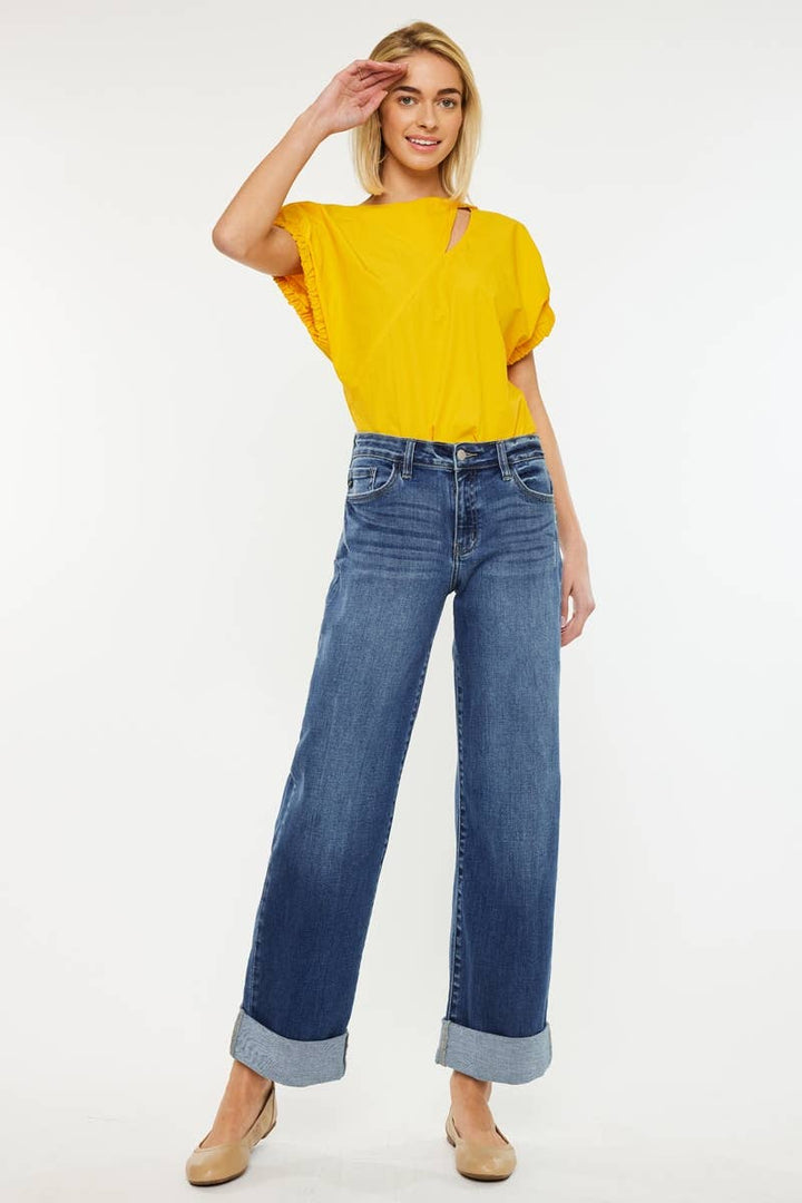 Kancan High-Rise Jeans with Cuff
