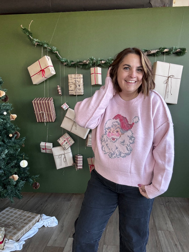 Cross Stitch Santa sweater