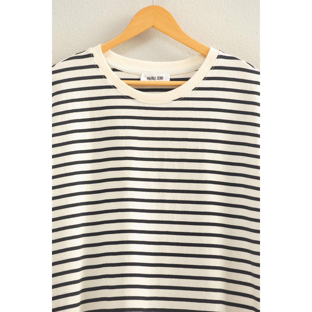Jennie Oversized stripe basic tee