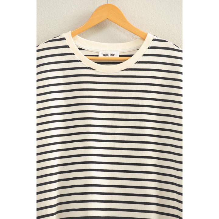 Jennie Oversized stripe basic tee
