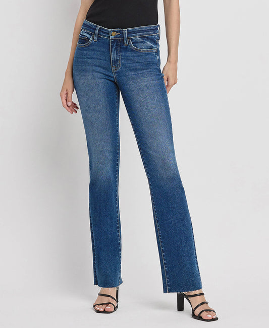 VIGILANT MID RISE SLIM BOOTCUT JEANS