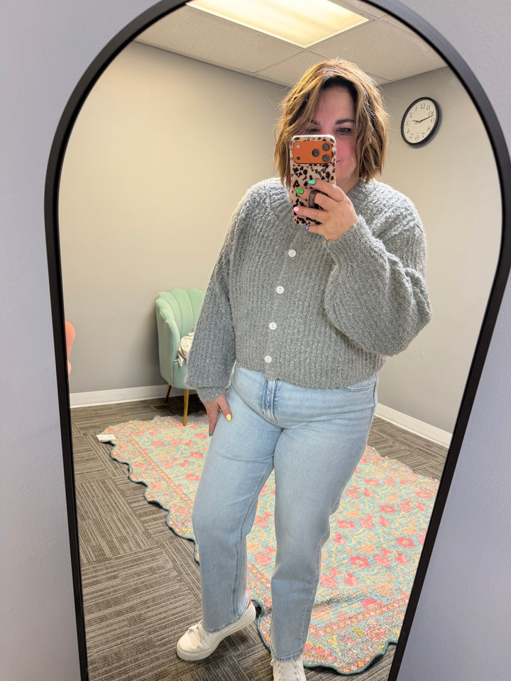 Alpaca fluffy cardigan