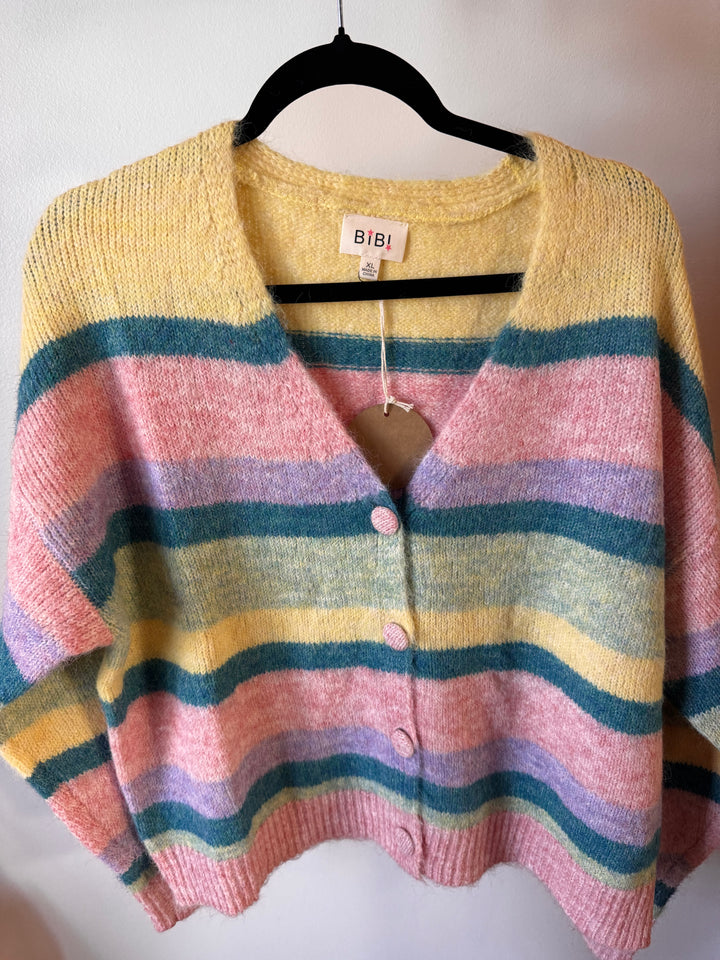 Sweet Claire striped cardigan