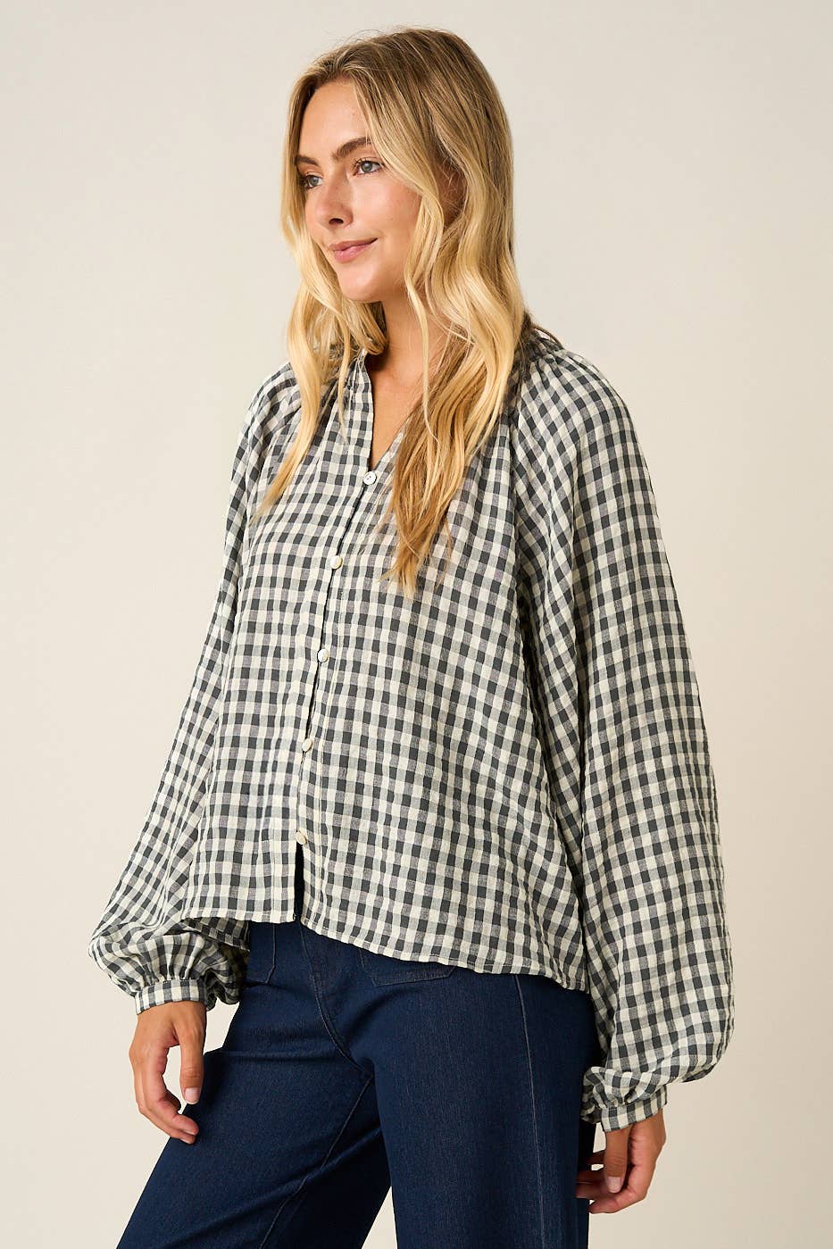 Bentley Gingham Blouse