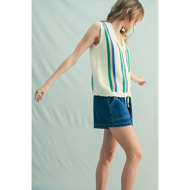 Malibu Striped Vest