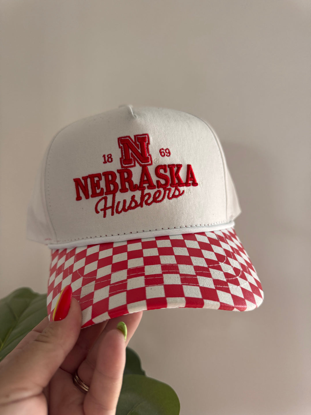 Nebraska Albon Check hat