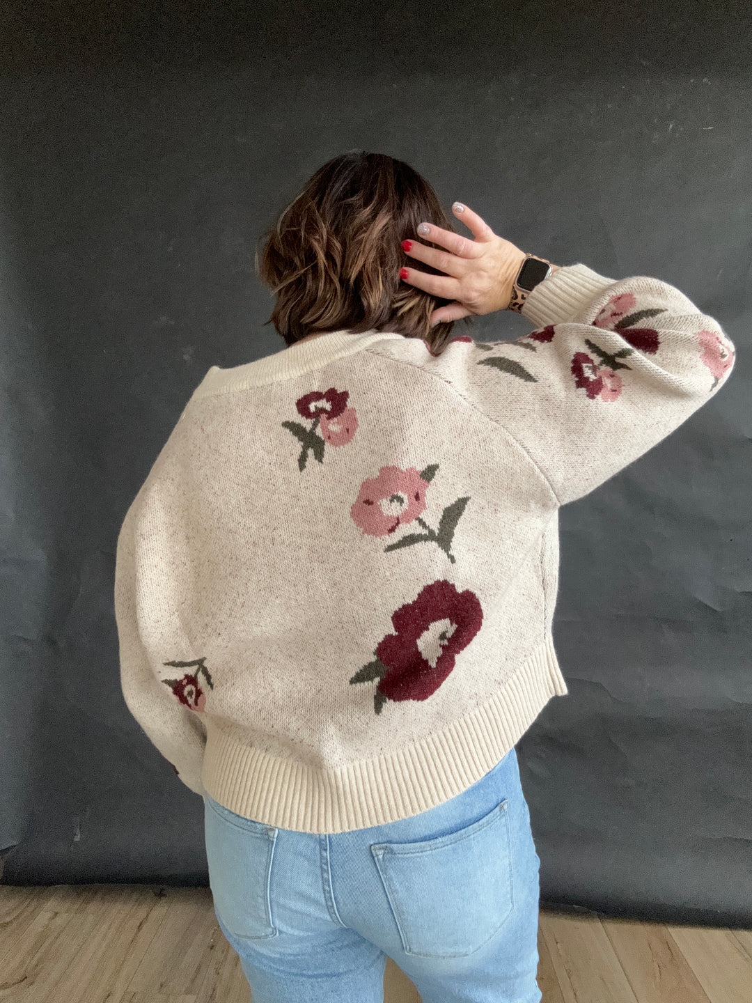 Lyla Printed Floral Sweater