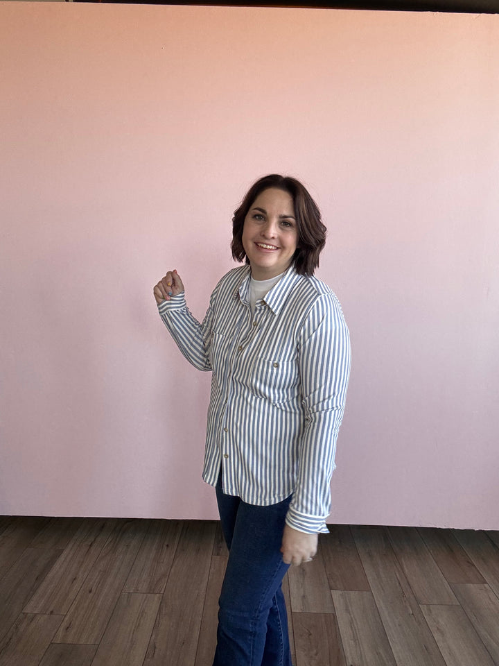 Dusty Stripe Button Down Shirt