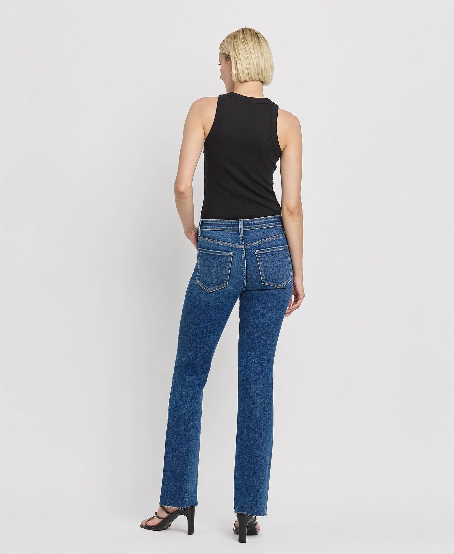 VIGILANT MID RISE SLIM BOOTCUT JEANS