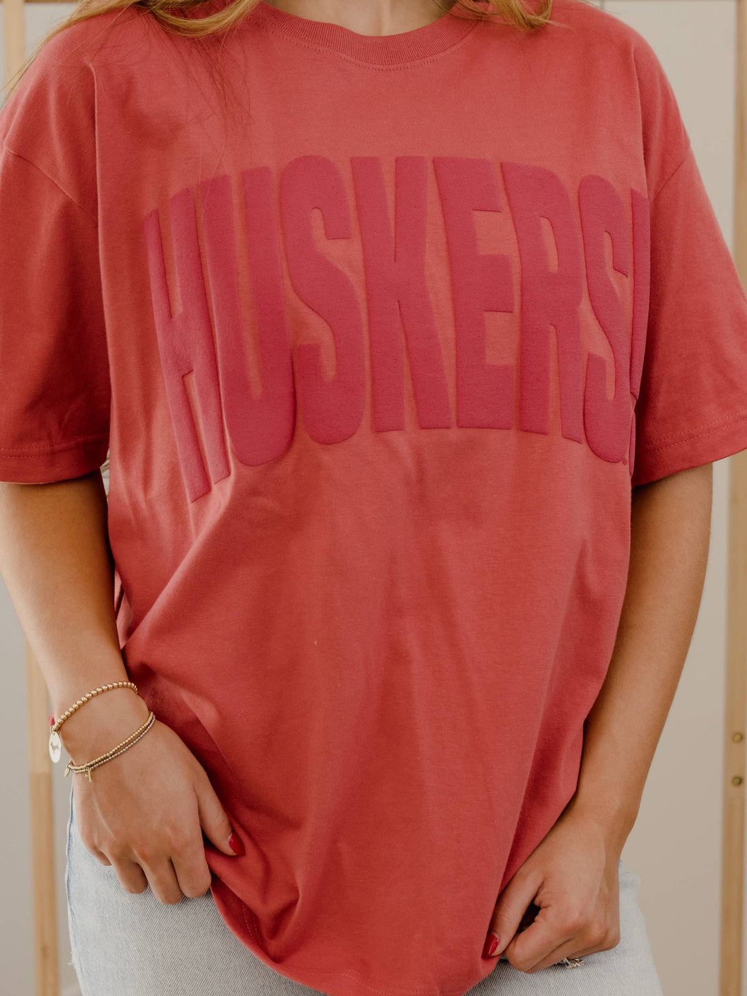 Nebraska Huskers Mono Puff Ink tee