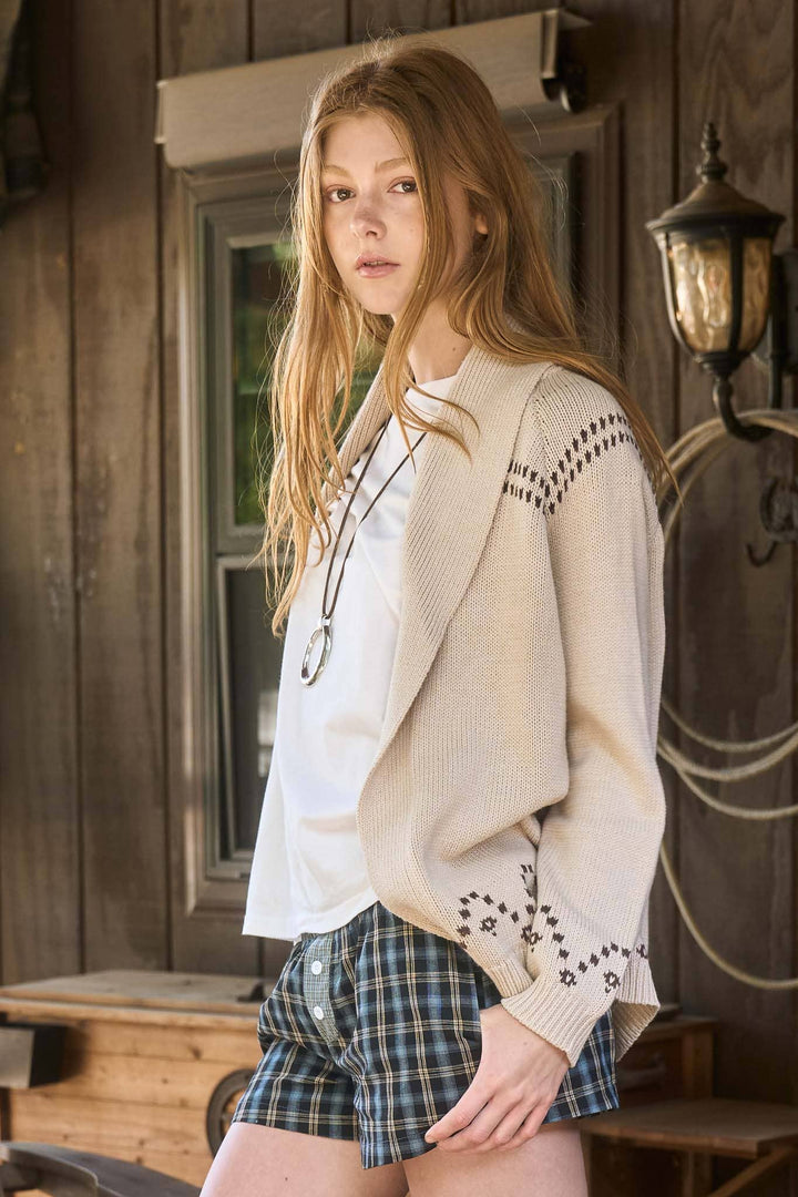 Jacqueline Horse Shawl Cardigan
