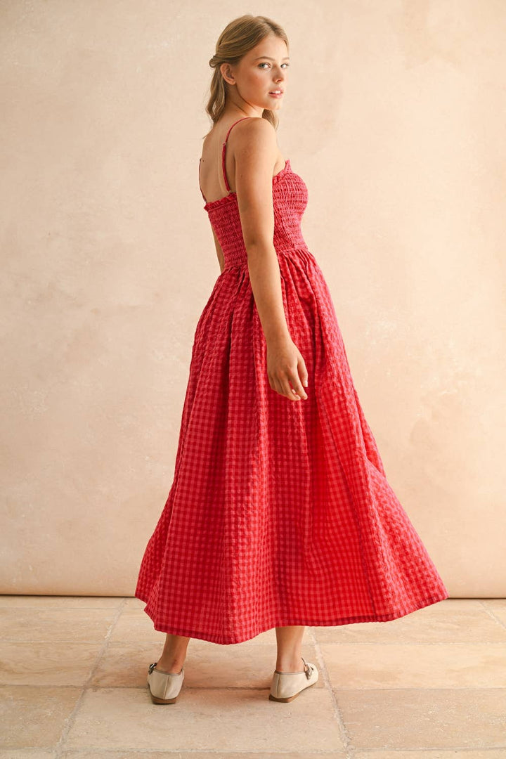 Cherry Gingham Dress