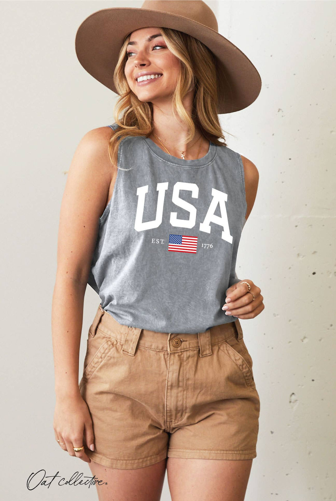 USA EST.1776 Mineral Graphic Tank Top