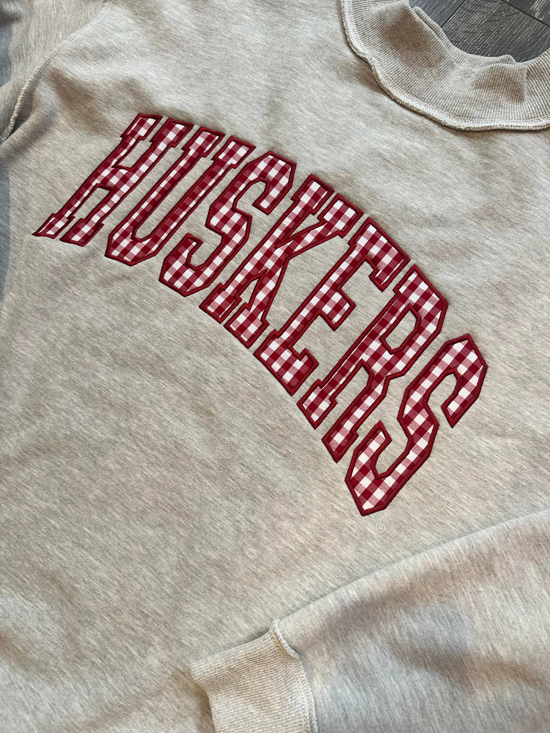 Gingham Huskers Mockneck