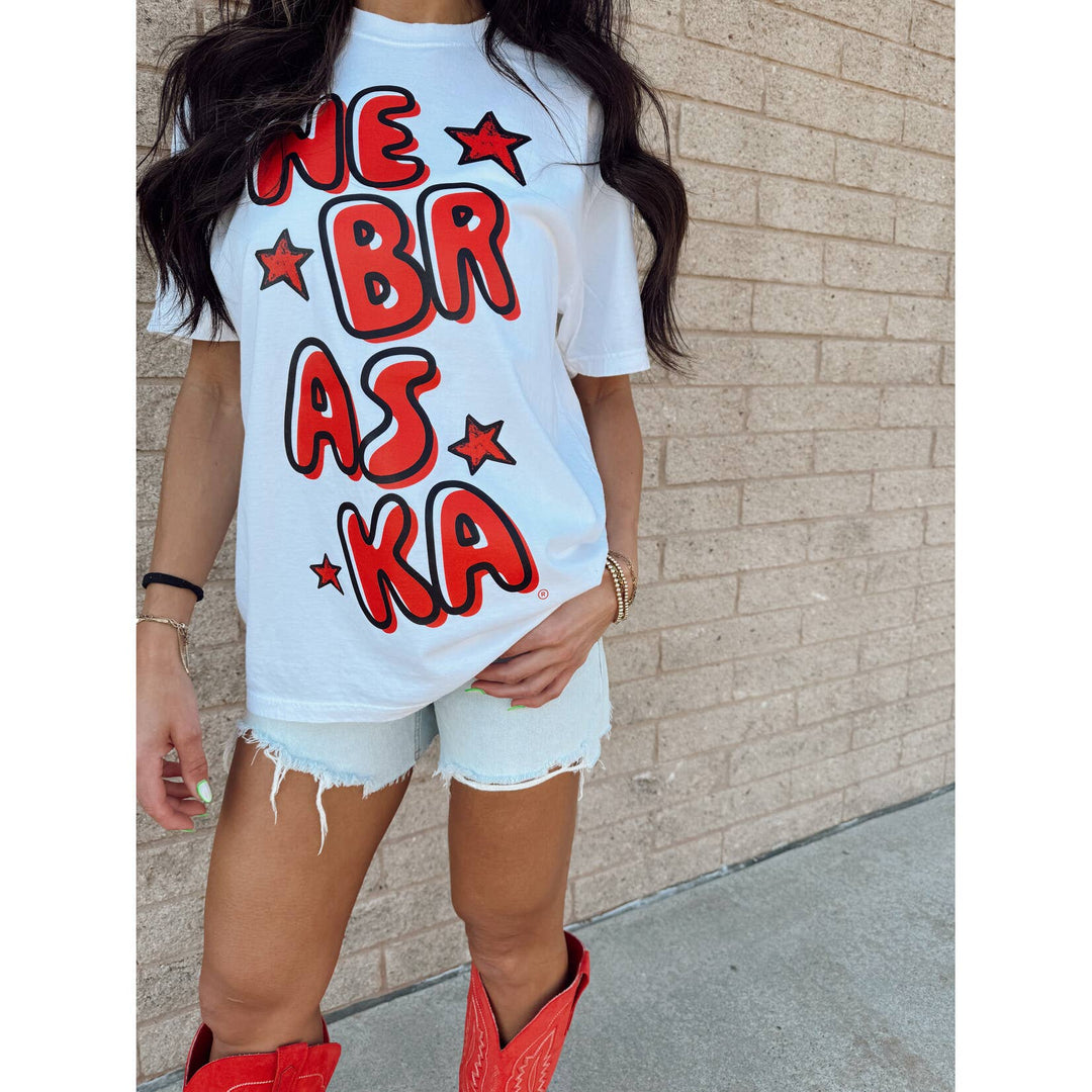 White Nebraska Bubble tee