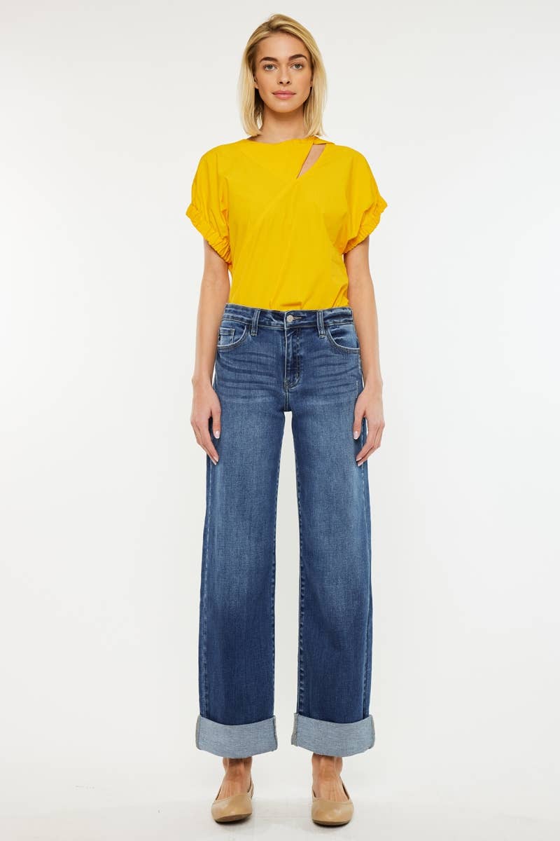 Kancan High-Rise Jeans with Cuff
