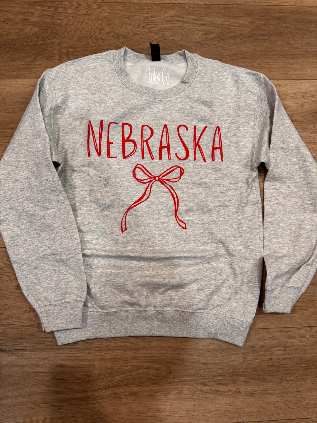 Nebraska bow crewneck