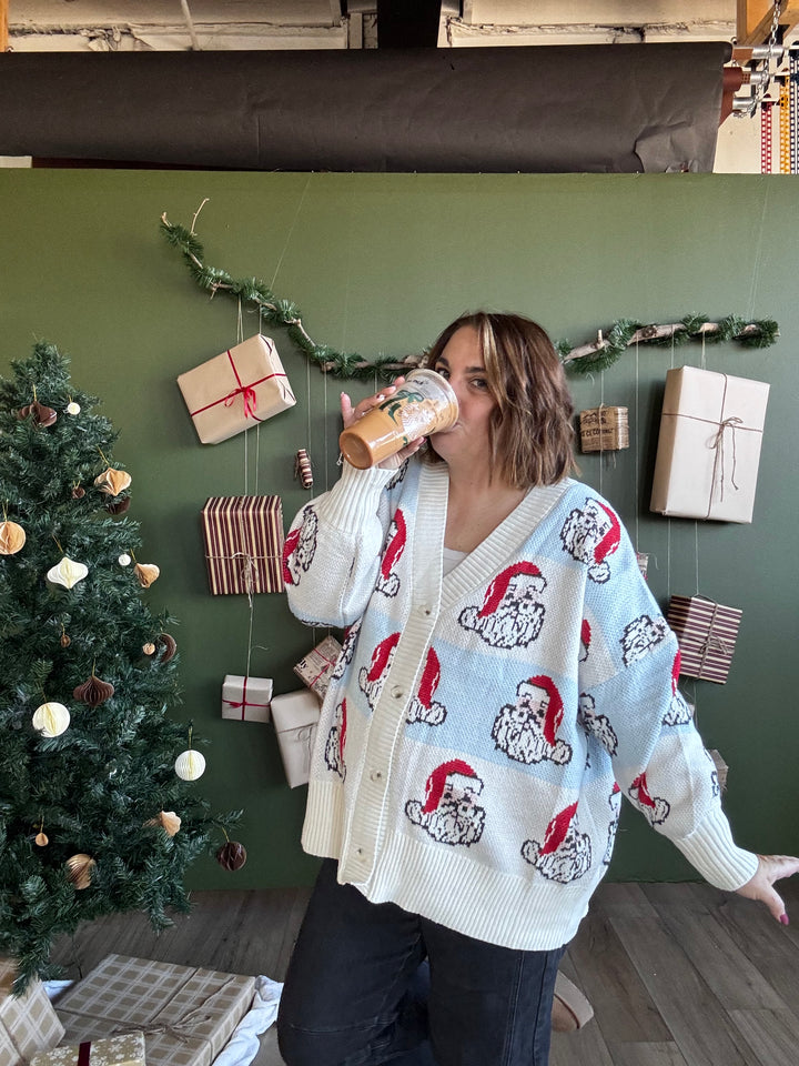 Oversized Santa Cardi